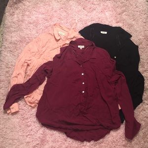 3 Long sleeves blouses